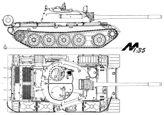 Т-55А чертеж