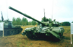 Т-64А обр. 1973/83 г. с минным тралом КМТ-6