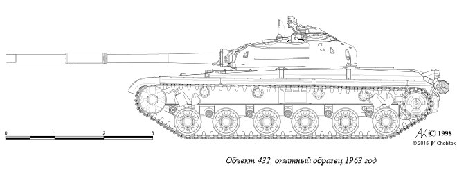 Объект 432, опытный образец. 1963 г.