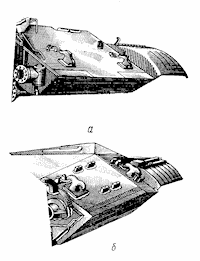 Рис. 45. Формы носовой части корпусов