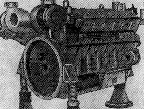 Рис. 54. Двигатель Катерпиллар LVMS-1050