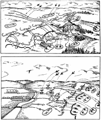 Рис. 129. Ведение оборонительного боя